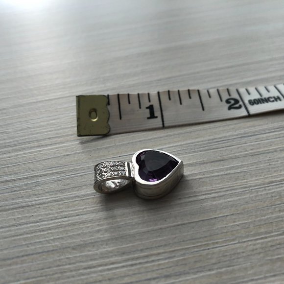 Heart pendant 18K WG - Picture 15 of 15